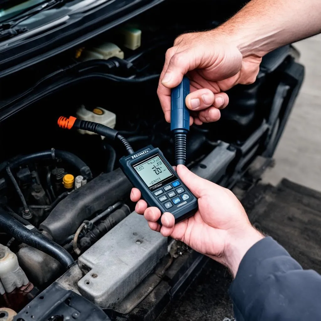 OBD Scanner in Use